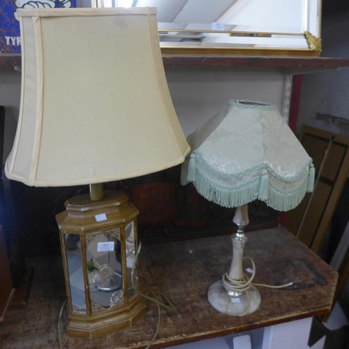 353 - Two French style table lamps