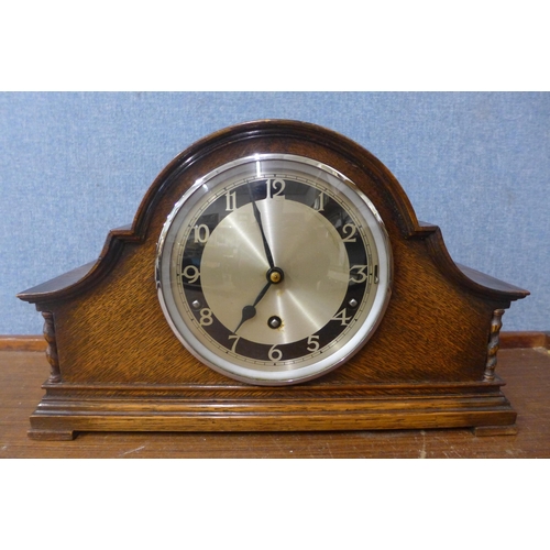 364A - A Garrard oak mantel clock