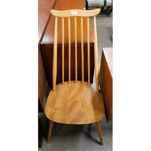 63 - An Ercol Blonde elm and beech Goldsmith chair
