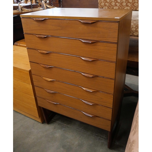 75 - A Europa teak chest of drawers
