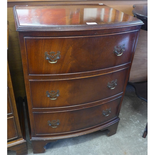169 - A George III style Bevan Funnell bow front chest of drawers