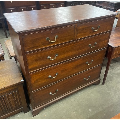 119 - A Victorian walnut chest of drawers