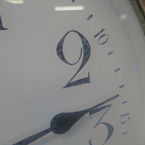 1336 - A galvanised outdoor clock