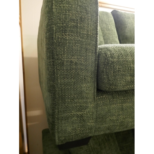 1323 - A green Shada hopsack two seater sofa RRP £849