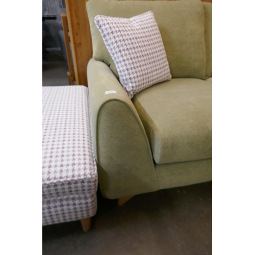 1361 - A Mini Solna catkin petite two seater sofa
