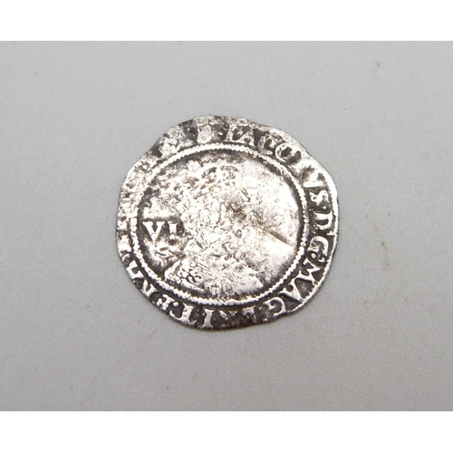 1005 - A James I 1605 sixpence