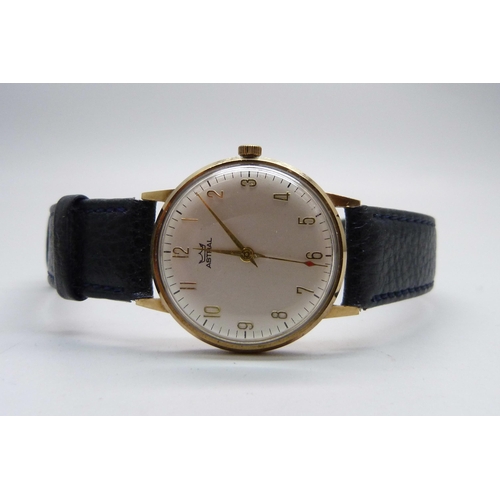 1034 - A 9ct gold Astral dress wristwatch