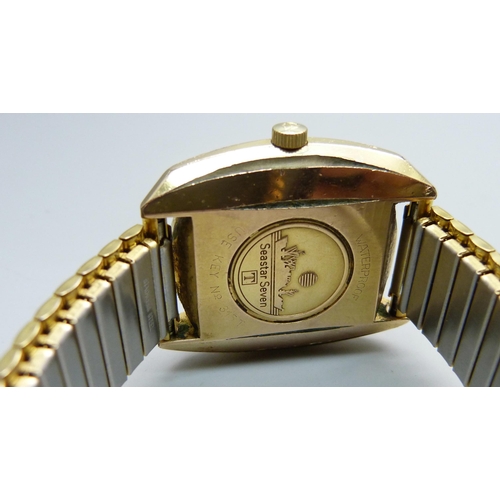 1038 - A Tissot Visodate Seastar Seven gold plated wristwatch with automatic movement