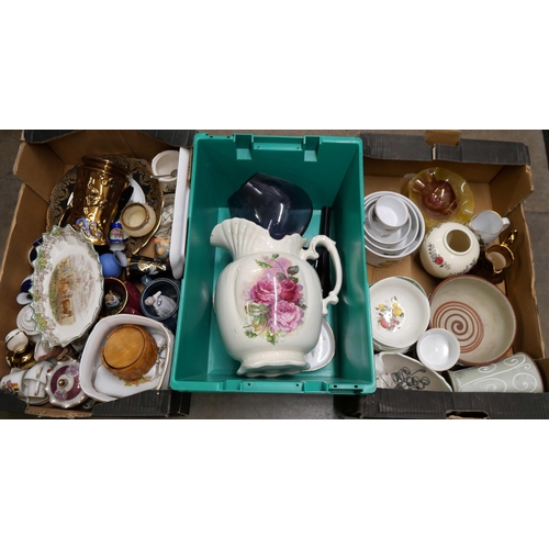 1137 - Three boxes of china and glass **PLEASE NOTE THIS LOT IS NOT ELIGIBLE FOR POSTING AND PACKING**