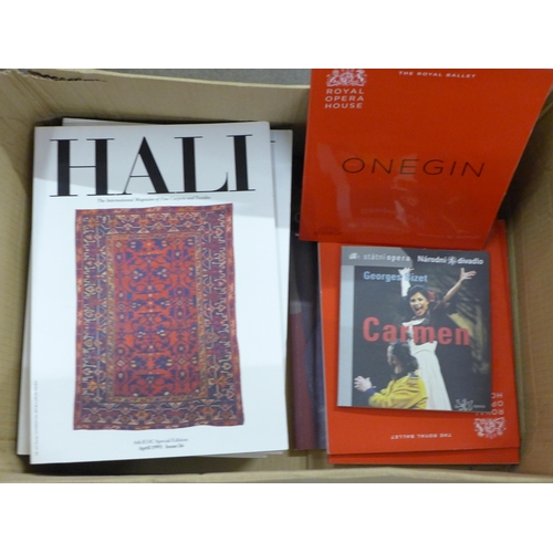 1156 - A collection of Hali International Magazine of Fine Carpet and Textiles, 1980s and 1990s and a colle... 