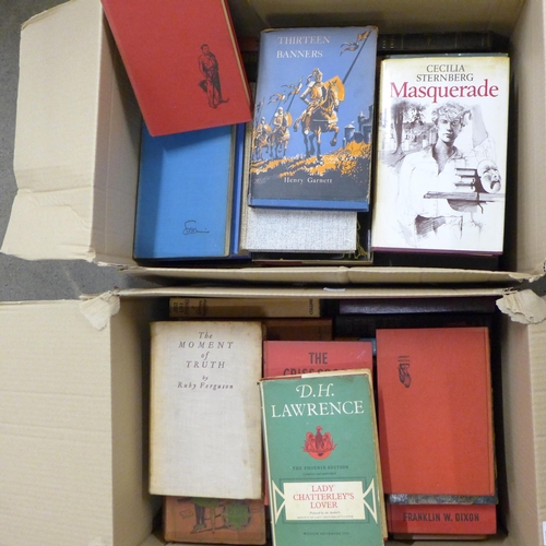 1157 - Two boxes of mid-20th Century books **PLEASE NOTE THIS LOT IS NOT ELIGIBLE FOR POSTING AND PACKING**