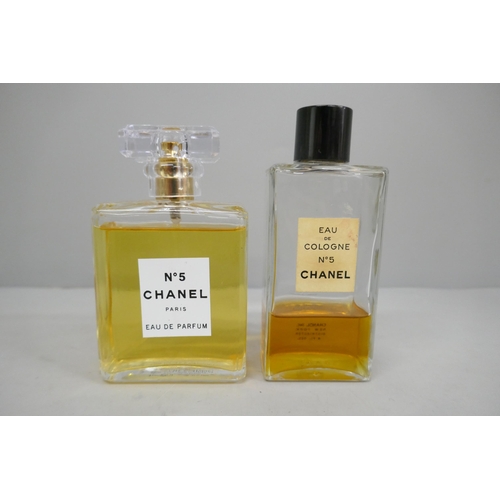 645 - Chanel Eau de Parfum and Chanel Eau de Cologne No.5, both used