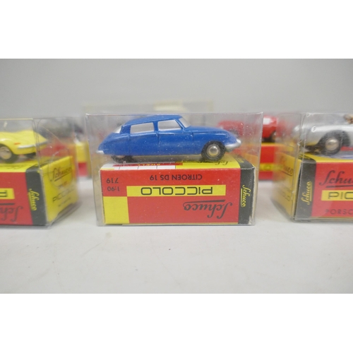 646 - Ten Schuco Piccolo model vehicles, packaged