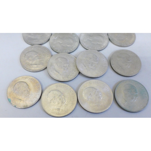 678 - Forty 1965 Churchill crown coins