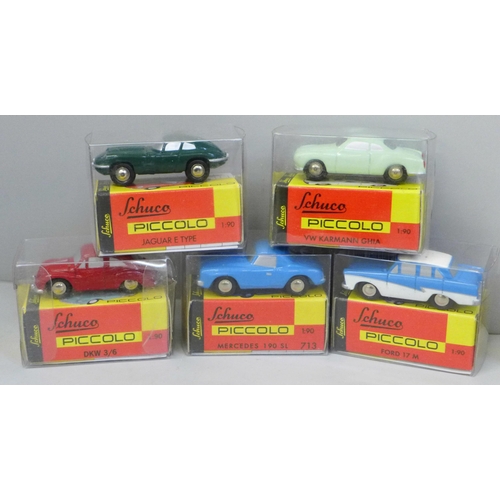 680 - Ten Schuco Piccolo model vehicles, packaged