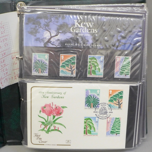 692 - Stamps; an album of GB first day covers and presentation packs from the period June 1990 to July 199... 