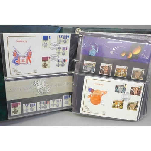 692 - Stamps; an album of GB first day covers and presentation packs from the period June 1990 to July 199... 