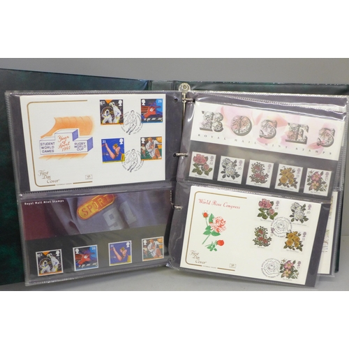 692 - Stamps; an album of GB first day covers and presentation packs from the period June 1990 to July 199... 