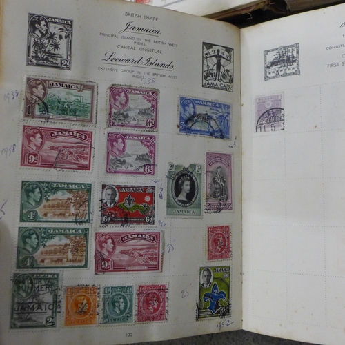 736 - A collection of stamps, loose and in albums including English and worldwide, one album of mint stamp... 