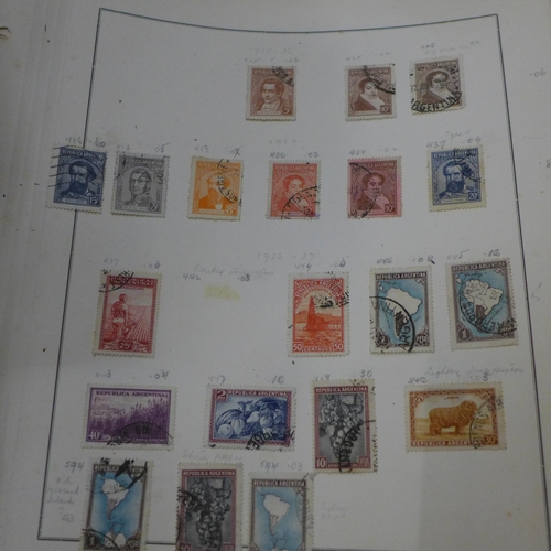 736 - A collection of stamps, loose and in albums including English and worldwide, one album of mint stamp... 