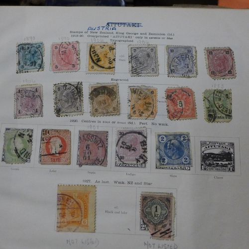 736 - A collection of stamps, loose and in albums including English and worldwide, one album of mint stamp... 