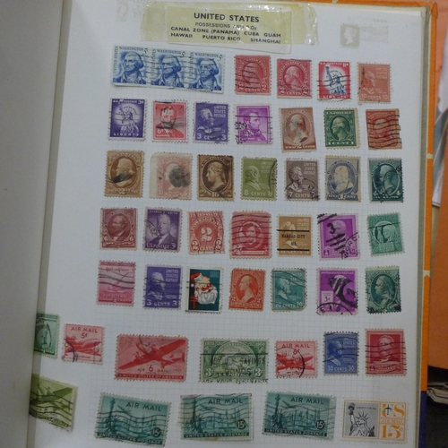 736 - A collection of stamps, loose and in albums including English and worldwide, one album of mint stamp... 