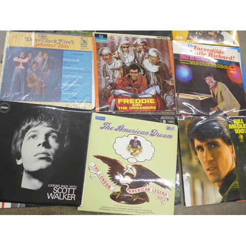 739 - Eighteen 1960s artists LP records including Jeff Beck, Yardbirds, The Beatles, etc.