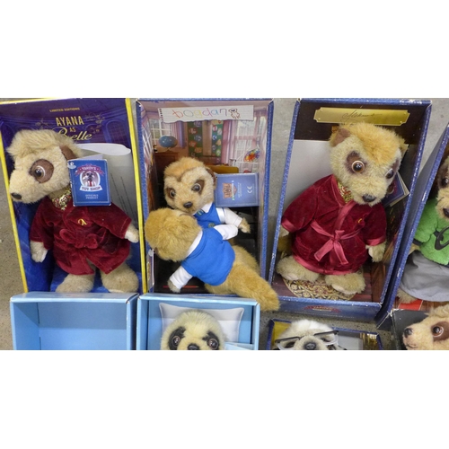 746 - Meerkat toys and Ty baby Teddies