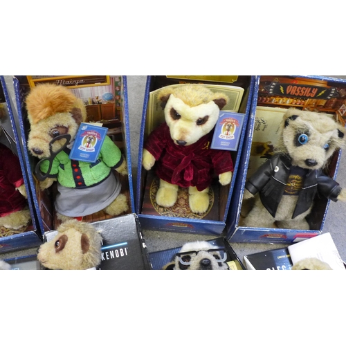 746 - Meerkat toys and Ty baby Teddies