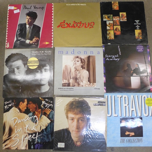 756 - A collection of LP records and 12