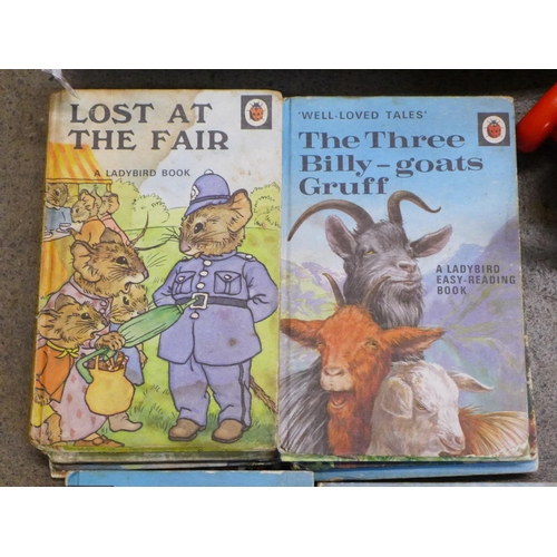 759 - A collection of Ladybird books, children's toys, a vintage Teddy bear, Mrs Beeton's Cookery Book, et... 