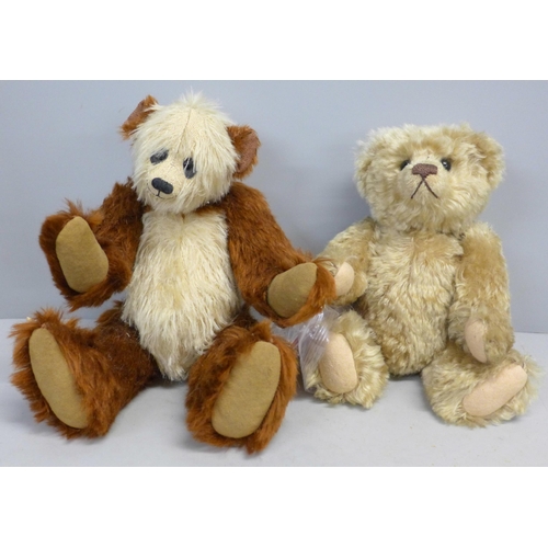 764 - Two Teddy bears; Bilbo Bears and Woodland Bears