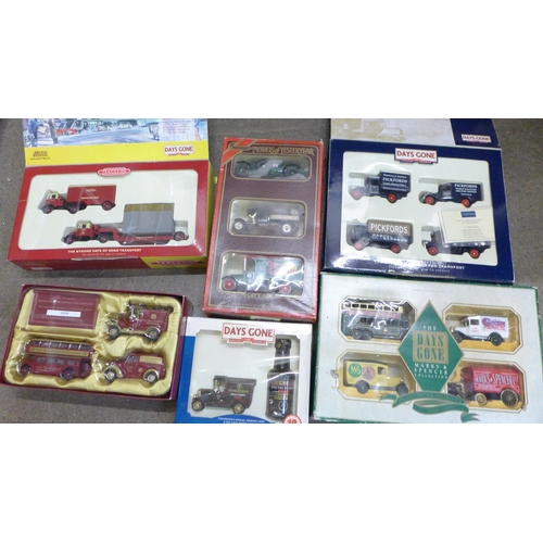 789 - Model vehicles including Trackside, Pickfords, Matchbox, six sets, boxed