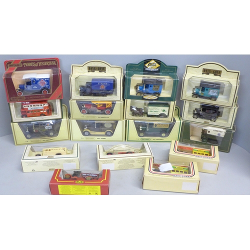 799 - Seventeen Lledo and Models of Yesteryear model vehicles, boxed