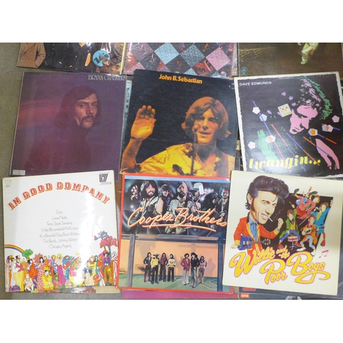 810 - Thirty rock and blues LP records including Deep Purple, Malcolm Price, John B. Sebastian