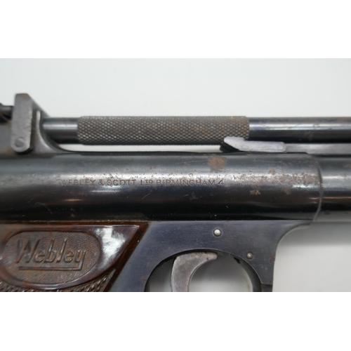 853 - A Webley target shooting pistol, 'The Webley Senior'