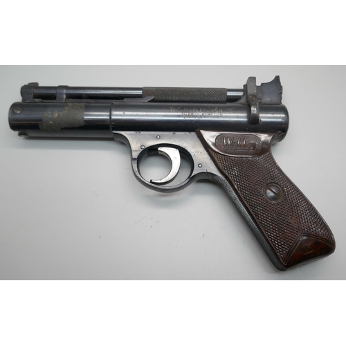 853 - A Webley target shooting pistol, 'The Webley Senior'