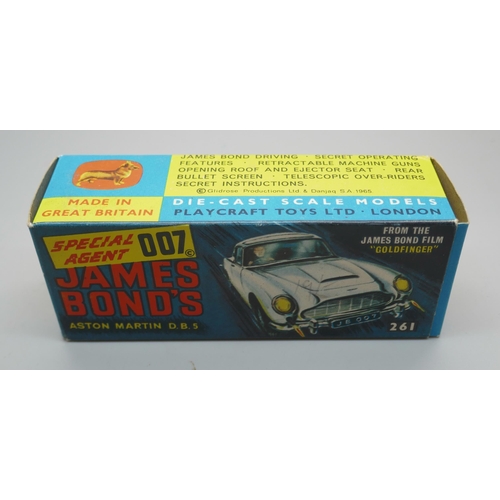 855 - A Corgi 261 007 James Bond Aston Martin DB5, boxed