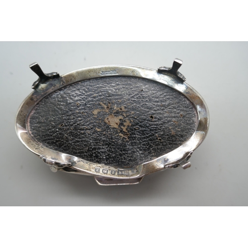 868 - Two silver and tortoiseshell trinket boxes, a/f