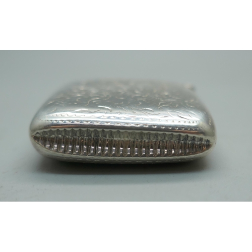 879 - A Victorian silver vesta case, Birmingham 1893