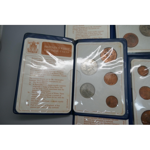 906 - Twenty Britain's First Decimal Coin sets.