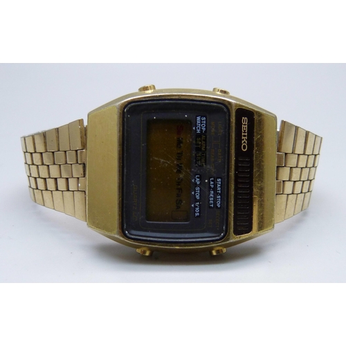 985 - A vintage Seiko LCD quartz LC wristwatch, A159-5009-G