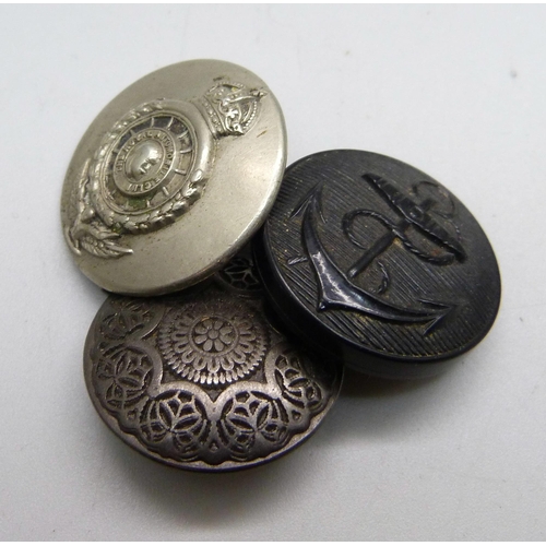 993 - A collection of uniform buttons