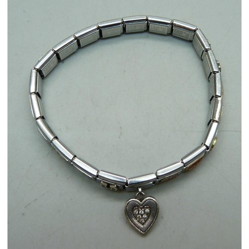 998 - A stainless steel Nominations bracelet