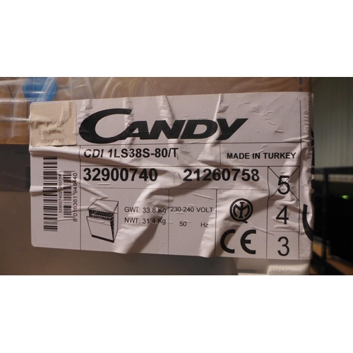 3095 - Candy fully integrated dishwasher - model CDI-1LS38S-80/T, H820 x W598 x D550mm (AP.DW.HVR.003) - bo... 