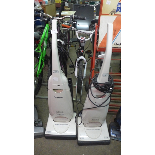 2177 - Two Panasonic MC-VG302 super lightweight 1900w vacuum cleaners