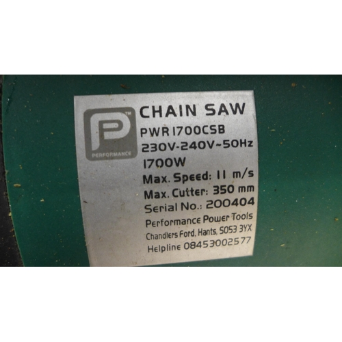 2258 - A Performance Power 1700w electric chain saw (PWR1700CSB)