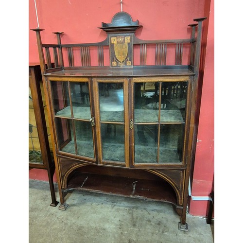 78 - An Arts and Crafts Shapland & Petter inlaid mahogany side cabinet