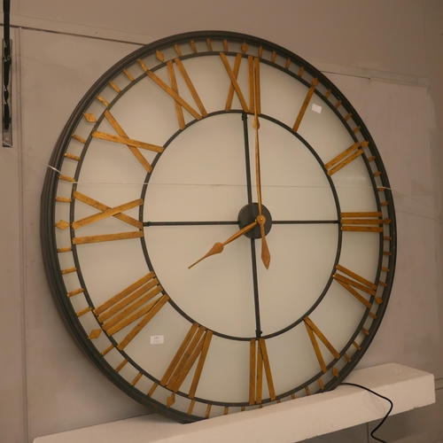 1307 - An extra large illuminated Westminster wall clock