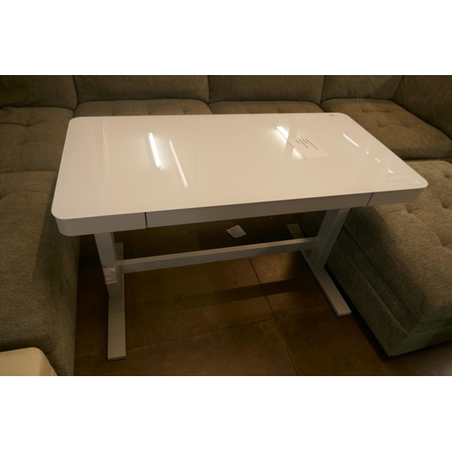 1310 - Adjustable Tech Desk Whitepower - White, Original RRP £249.99 +VAT (4197-9) *This lot is subject to ... 